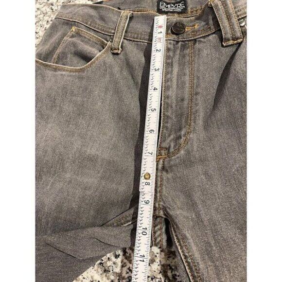 Empyre Mens Straight Leg Jeans Size 34 Gray Denim 5 Pocket Button & Zip Closure - Picture 8 of 13